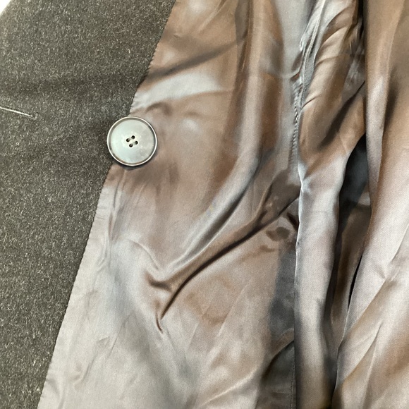 Cinzia Rocco Loro Piana Superfine Black Wool Coat Italy Wrap Trench Capsule - Picture 13 of 15